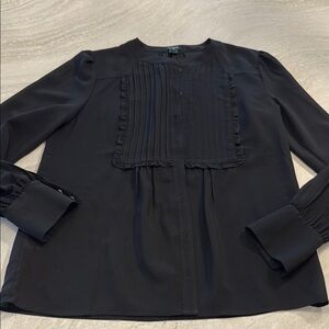 Elegant sheer black Women's Top sz 8